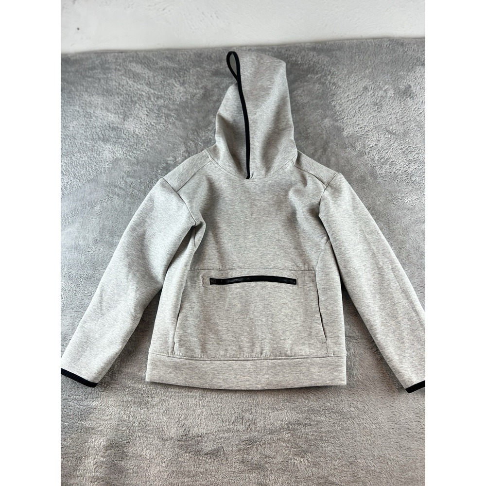 DSG Hoodie Size S (8-9)  Kids ‎ Light gray Front Zipper